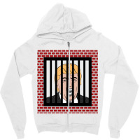 Jail Trump, Lock Trump Up, Trump In Prison, Dump Trump Long Sleeve T S Zipper Hoodie | Artistshot