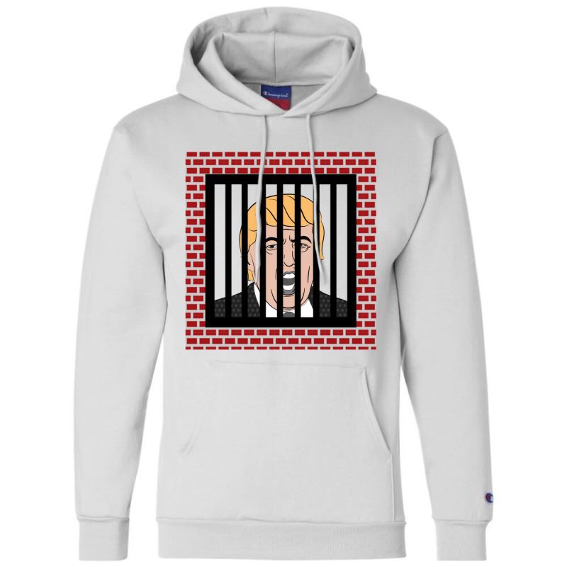 Jail Trump, Lock Trump Up, Trump In Prison, Dump Trump Long Sleeve T S Champion Hoodie | Artistshot