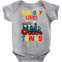 This Boy Loves Trains Locomotives And Wagon! Kid Boys Train T Shirt Baby Bodysuit | Artistshot