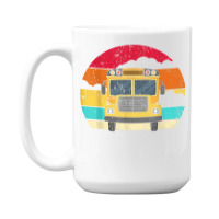 Retro Yellow School Bus For School Bus Driver And Busman 15 Oz Coffee Mug | Artistshot