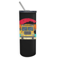 Retro Yellow School Bus For School Bus Driver And Busman Skinny Tumbler | Artistshot