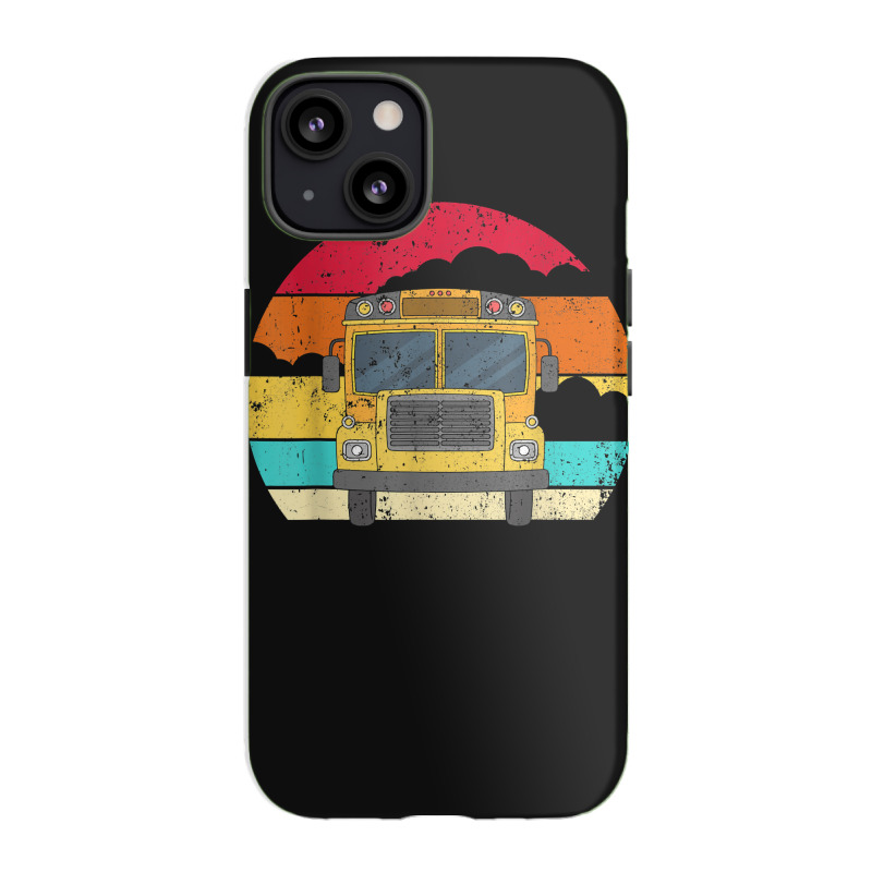 Retro Yellow School Bus For School Bus Driver And Busman iPhone 13 Case by ShannonFrancis | Artistshot