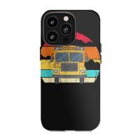 Retro Yellow School Bus For School Bus Driver And Busman Iphone 13 Pro Case | Artistshot