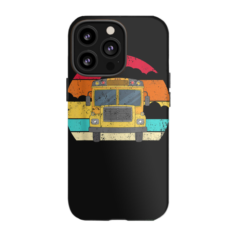 Retro Yellow School Bus For School Bus Driver And Busman iPhone 13 Pro Case by ShannonFrancis | Artistshot