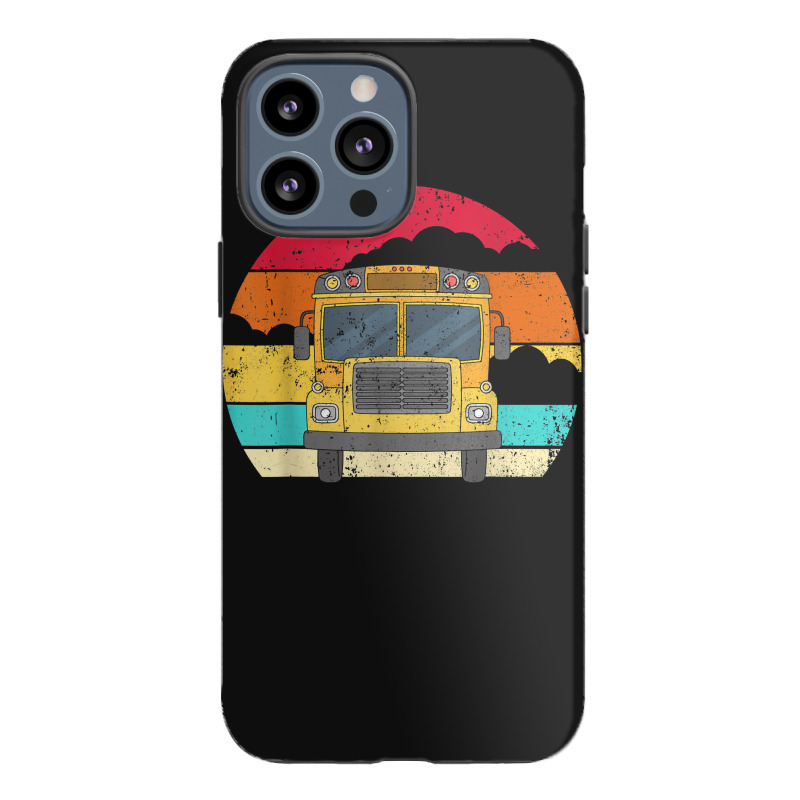 Retro Yellow School Bus For School Bus Driver And Busman iPhone 13 Pro Max Case by ShannonFrancis | Artistshot