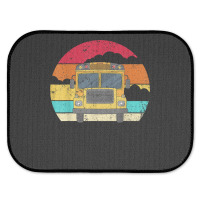 Retro Yellow School Bus For School Bus Driver And Busman Rear Car Mat | Artistshot