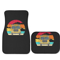 Retro Yellow School Bus For School Bus Driver And Busman Full Set Car Mats | Artistshot