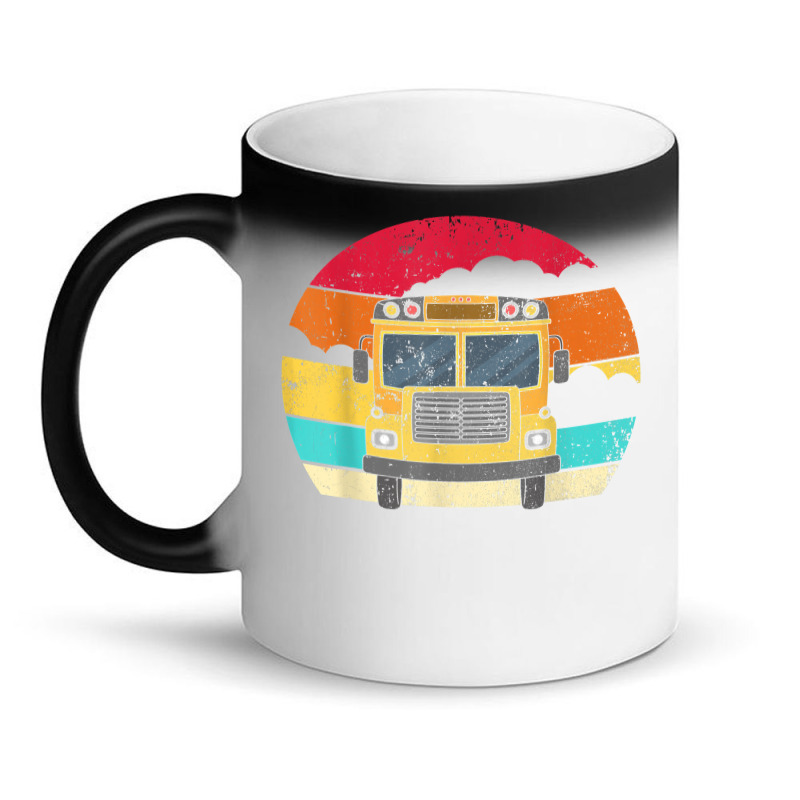 Retro Yellow School Bus For School Bus Driver And Busman Magic Mug by ShannonFrancis | Artistshot