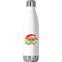 Retro Yellow School Bus For School Bus Driver And Busman Stainless Steel Water Bottle | Artistshot