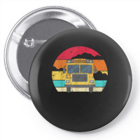 Retro Yellow School Bus For School Bus Driver And Busman Pin-back Button | Artistshot