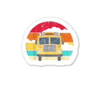 Retro Yellow School Bus For School Bus Driver And Busman Sticker | Artistshot