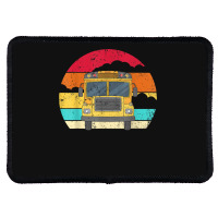 Retro Yellow School Bus For School Bus Driver And Busman Rectangle Patch | Artistshot