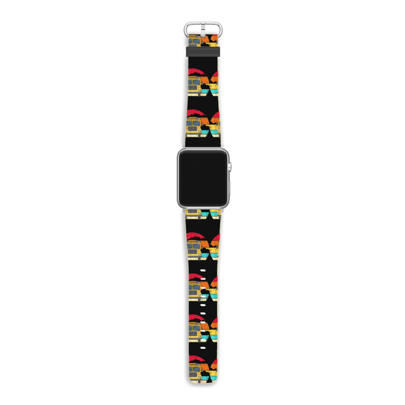 Retro Yellow School Bus For School Bus Driver And Busman Apple Watch Band by ShannonFrancis | Artistshot