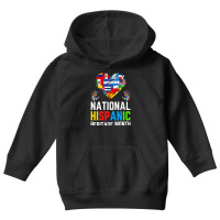 Latino America Culture Gift National Hispanic Heritage Month Premium T Youth Hoodie | Artistshot