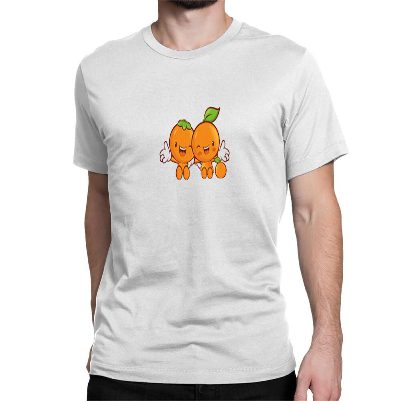 Orange Couple Classic T-shirt | Artistshot