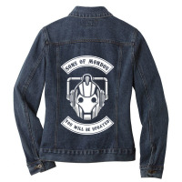 Sons Of Mondos - You Will Be Deleted Ladies Denim Jacket | Artistshot