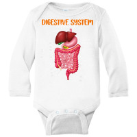 Funny Digestive System Anatomy Anatomical Biology Teacher T Shirt Long Sleeve Baby Bodysuit | Artistshot