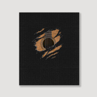 Rip Guitar (version 1) Portrait Canvas Print | Artistshot