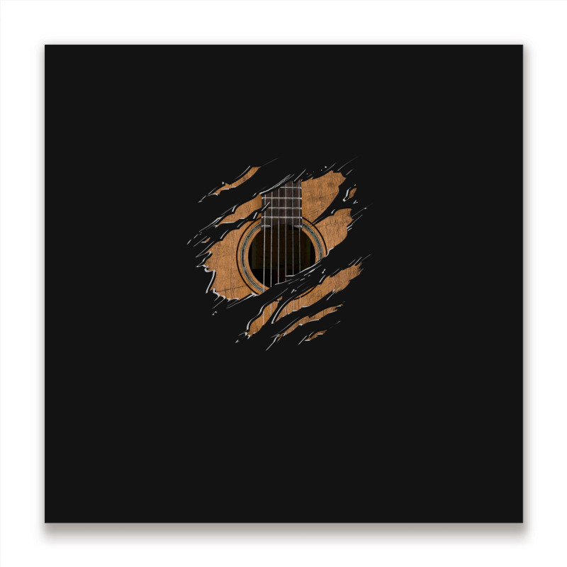 Rip Guitar (version 1) Metal Print Square | Artistshot