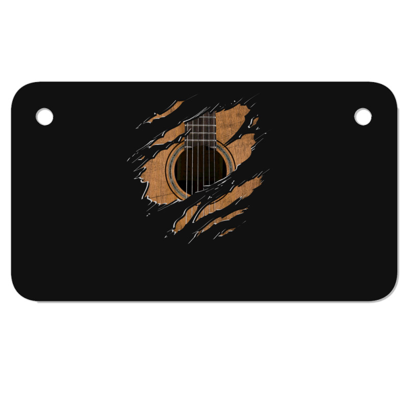 Rip Guitar (version 1) Motorcycle License Plate | Artistshot