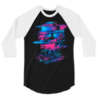 Glitchy Cyborg 3/4 Sleeve Shirt | Artistshot