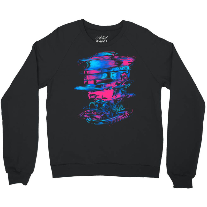 Glitchy Cyborg Crewneck Sweatshirt by cm-arts | Artistshot