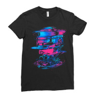 Glitchy Cyborg Ladies Fitted T-shirt | Artistshot