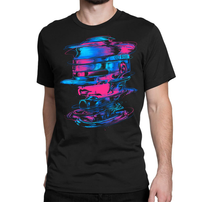 Glitchy Cyborg Classic T-shirt by cm-arts | Artistshot