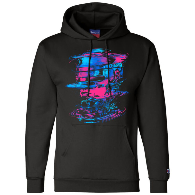 Glitchy Cyborg Champion Hoodie by cm-arts | Artistshot