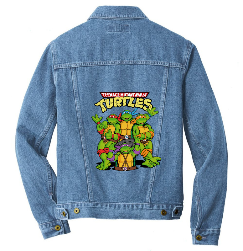 Custom Tmnt Teenage Mutant Ninja Turtles Men Denim Jacket By