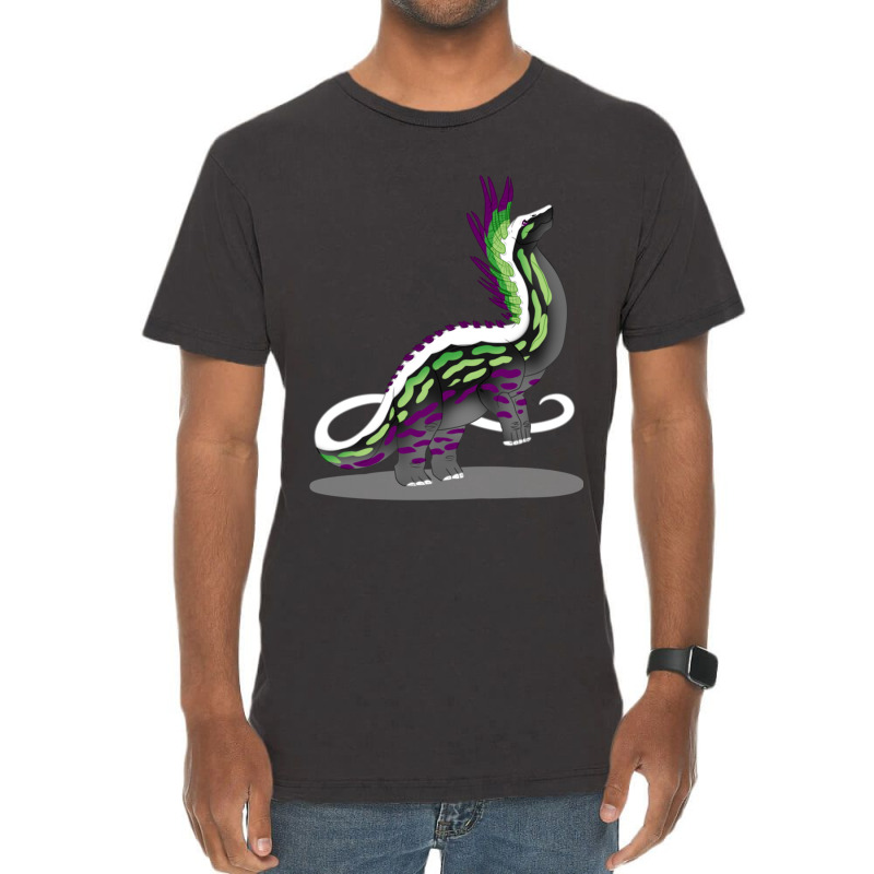 Aroace Pride Dino Vintage T-shirt | Artistshot