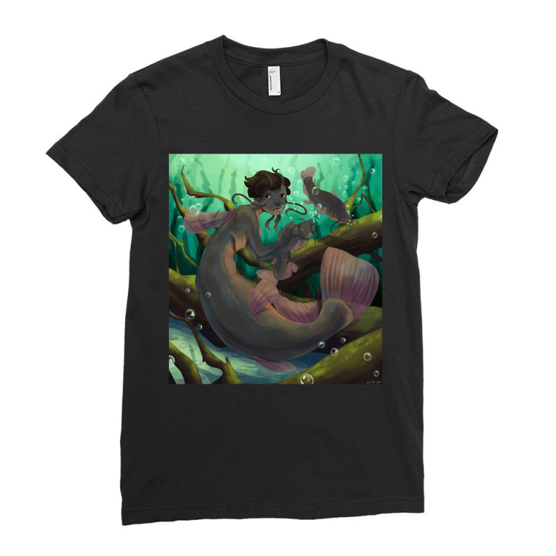 Cat Fish Mermaid, Cat Fish Mermaid Art, Cat Fish Mermaid Vintage, Cat  Ladies Fitted T-Shirt by cm-arts | Artistshot