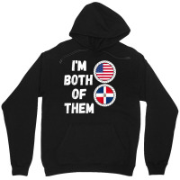 Half American Half Dominican Usa & Dominican Republic Flag T Shirt Unisex Hoodie | Artistshot