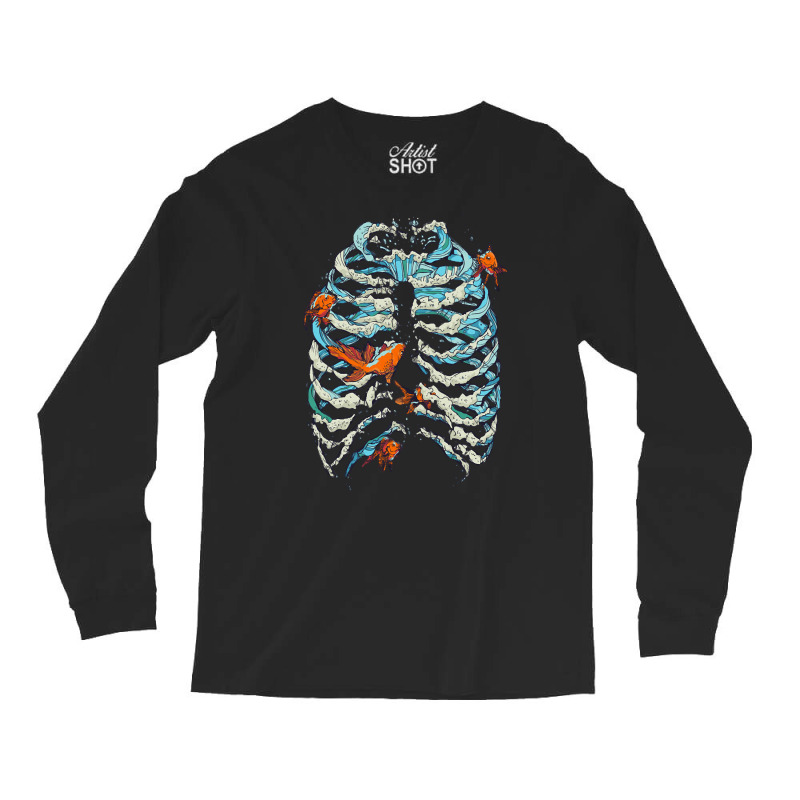 Fish Bone, Fish Bone Art, Fish Bone Vintage, Fish Bone Painting, Fish, Long Sleeve Shirts by cm-arts | Artistshot