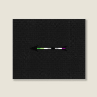 Aromantic Asexual Pride Arrow Landscape Canvas Print | Artistshot