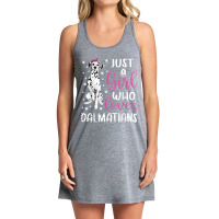 Dalmatian Just A Girl Who Loves Dalmatians Dogs Lover Gift Tank Dress | Artistshot