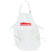 Brooklyn City Skyline Silhouette Full-length Apron | Artistshot