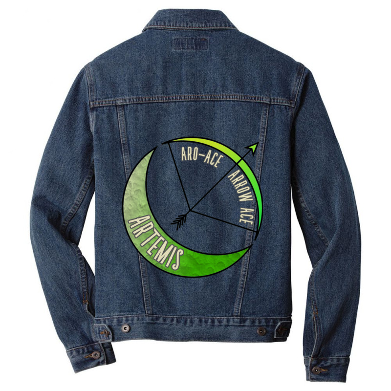 Artemis Aro-ace Arrow Ace Men Denim Jacket | Artistshot