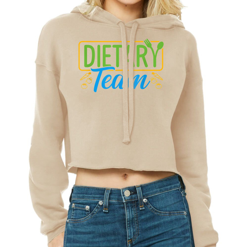 Dietary Team Registered Dietitian Dietary Aide Rd Dietician T Shirt Cropped Hoodie by cm-arts | Artistshot