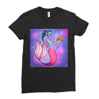 Mermaid And Blowfish, Mermaid And Blowfish Art, Mermaid And Blowfish V Ladies Fitted T-shirt | Artistshot