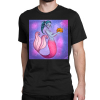 Mermaid And Blowfish, Mermaid And Blowfish Art, Mermaid And Blowfish V Classic T-shirt | Artistshot