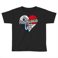 Panama For Girl Panamanian Heart Flag For Women Panameña T Shirt Toddler T-shirt | Artistshot