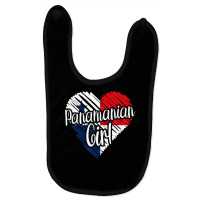 Panama For Girl Panamanian Heart Flag For Women Panameña T Shirt Baby Bibs | Artistshot