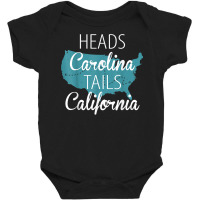 Heads Carolina Tail California Western Country Summer Beach T Shirt Baby Bodysuit | Artistshot