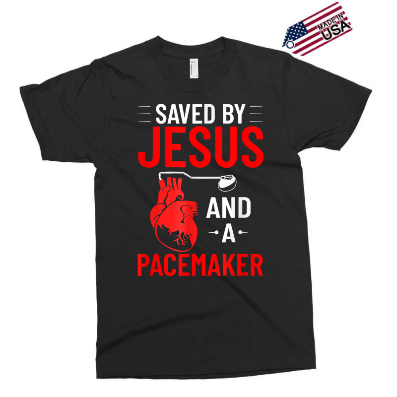 Saved By Jesus And A Pacemaker Heart Disease Awareness Funny T Shirt Exclusive T-shirt | Artistshot