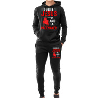 Saved By Jesus And A Pacemaker Heart Disease Awareness Funny T Shirt Hoodie & Jogger Set | Artistshot