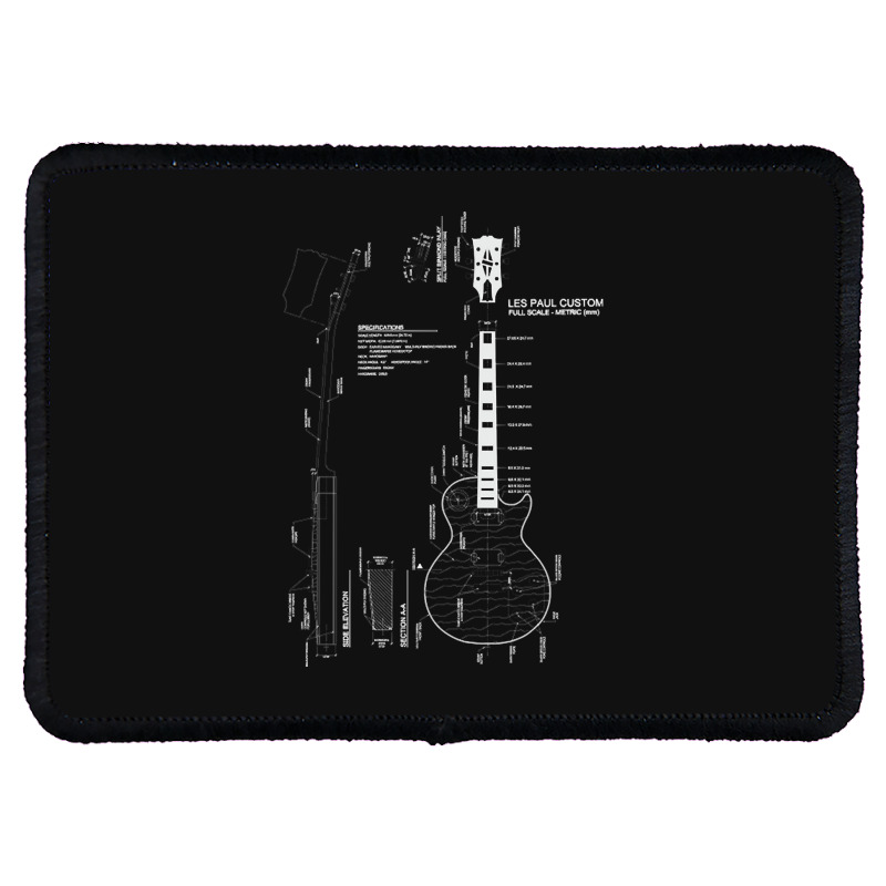 Guitar Les Paul, Guitar Les Paul Art, Guitar Les Paul Vintage, Guitar  Rectangle Patch by cm-arts | Artistshot