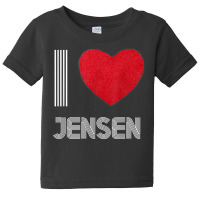 I Love Jensen Boyfriend Heart Vintage Bday Family T Shirt Baby Tee | Artistshot