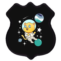 Cat In Space Oriented Aroace Pride Shield Patch | Artistshot