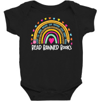 I Read Banned Books T Shirt Rainbow Readers Reading Gift T Shirt Baby Bodysuit | Artistshot